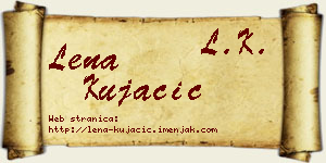 Lena Kujačić vizit kartica